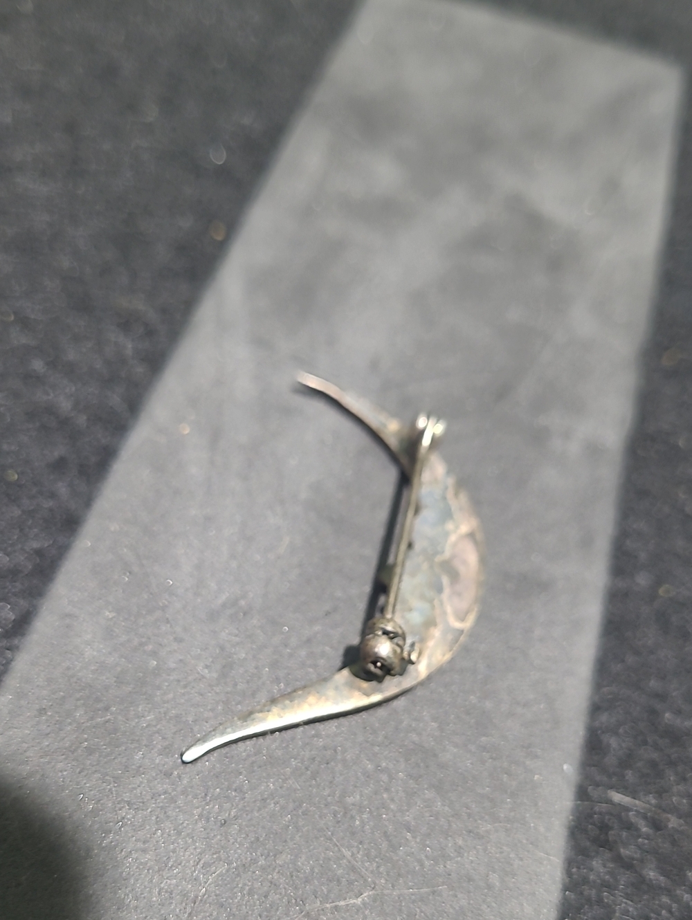 Sterling Silver Celestial Man in the Moon Pin Brooch - Picture 3 of 7